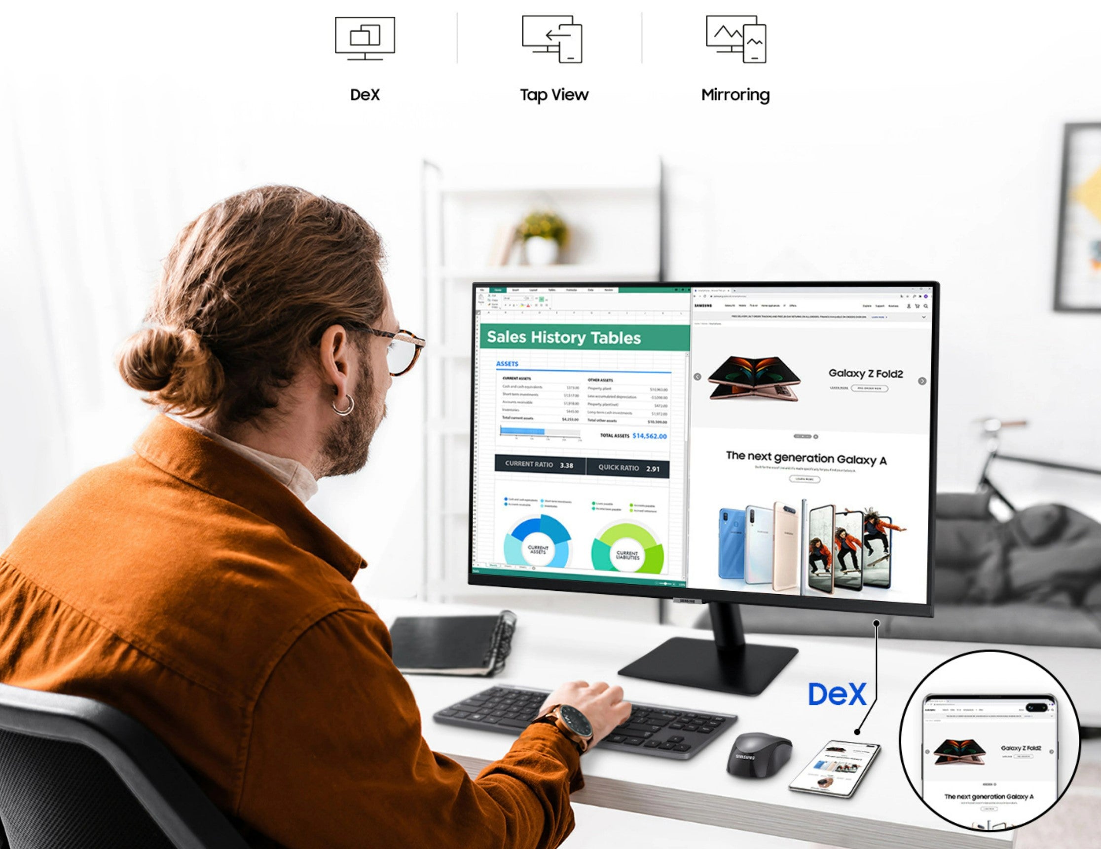 Samsung Smart M5 AM 27 FHD VA HDR10 8ms 60Hz - للتقنيات الحديثة TT TAB متجر