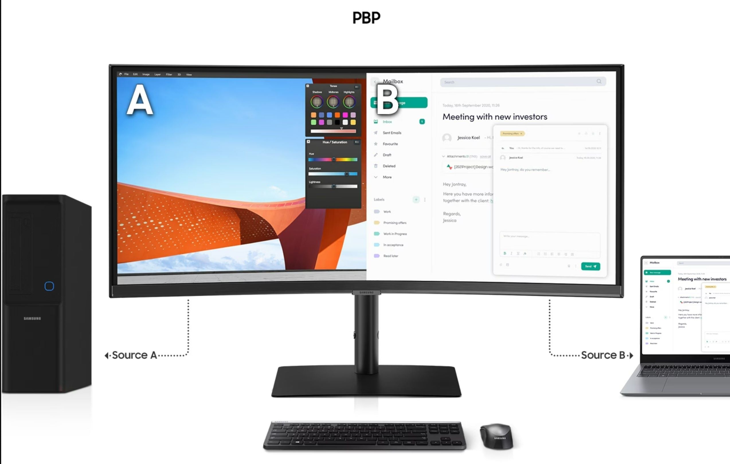 Samsung ViewFinity S6 Ultra WQHD Curved VA 5ms 100Hz 21:9 HDR10 with Speaker - للتقنيات الحديثة TT TAB متجر