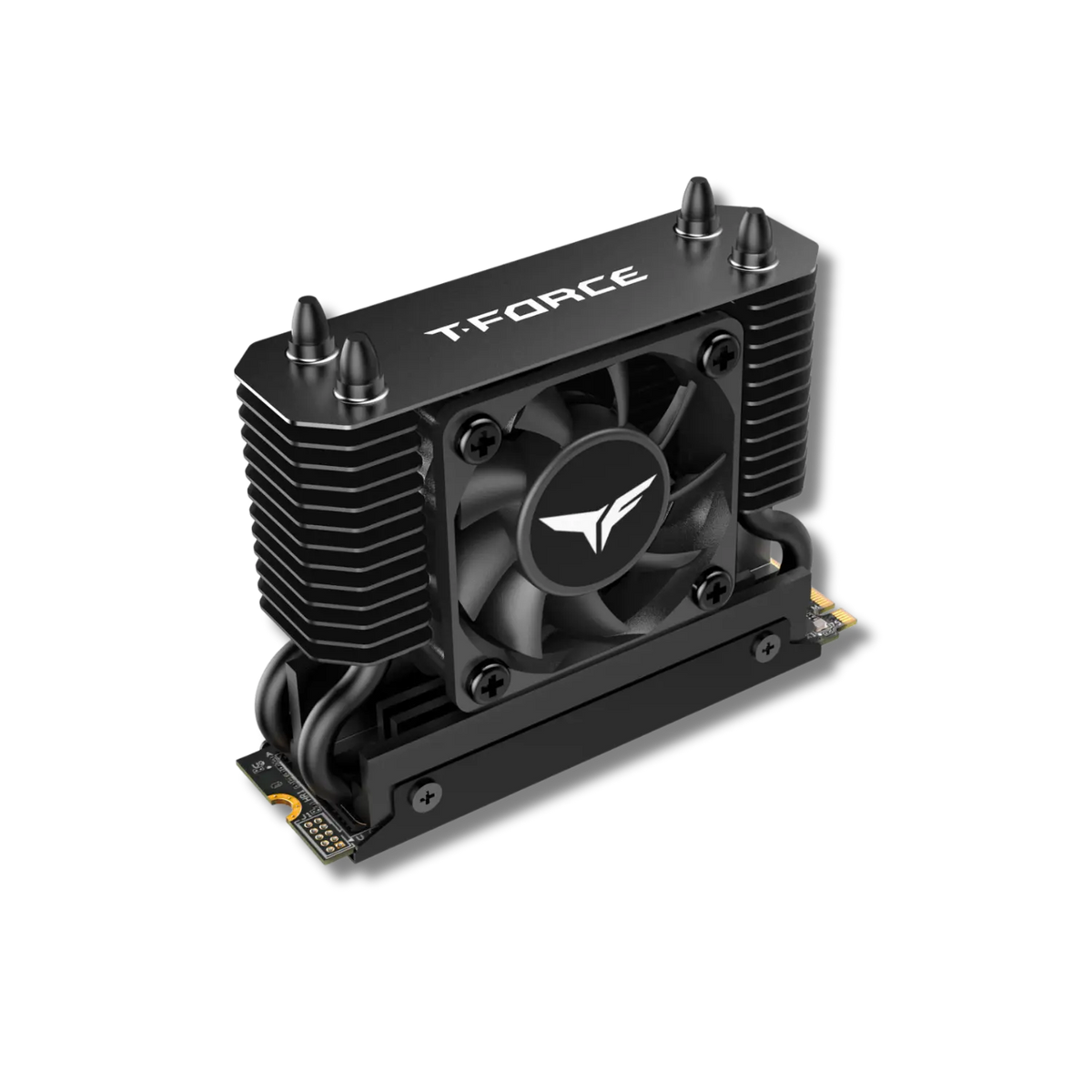 TEAMGROUP T-FORCE GE PRO PCIe 5.0 NVMe M.2 SSD with AirFlow I Fan-Cooled Heatsink - متجر TT Tab للتقنيات الحديثة