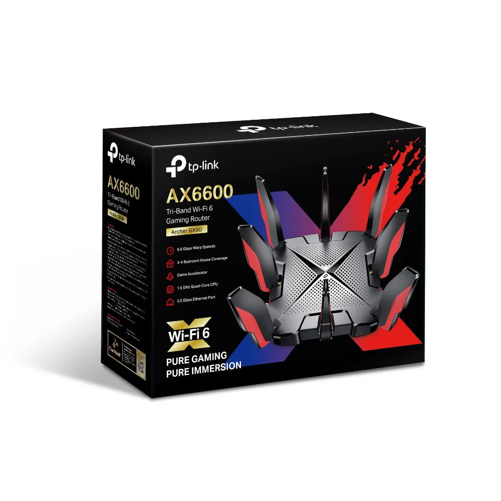 TP-Link Archer GX90 AX6600 Gaming Router - للتقنيات الحديثة TT TAB متجر