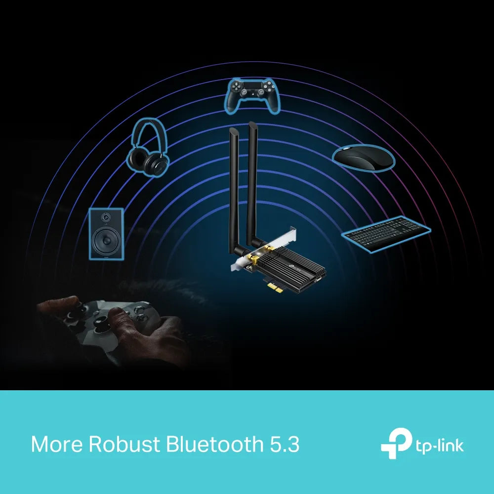 TP-Link Archer TX50E AX3000 Wi-Fi6 Bluetooth 5.3 PCIe Adapter - للتقنيات الحديثة TT TAB متجر