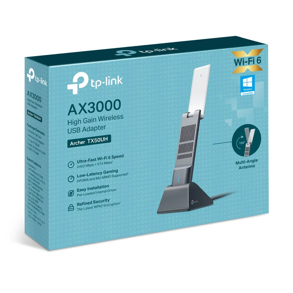 TP-Link Archer TX50UH AX3000 High Gain Wireless USB Adapter - للتقنيات الحديثة TT TAB متجر
