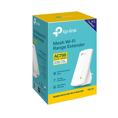 TP-Link RE220 AC750 Mesh Wi-Fi5 Range Extender