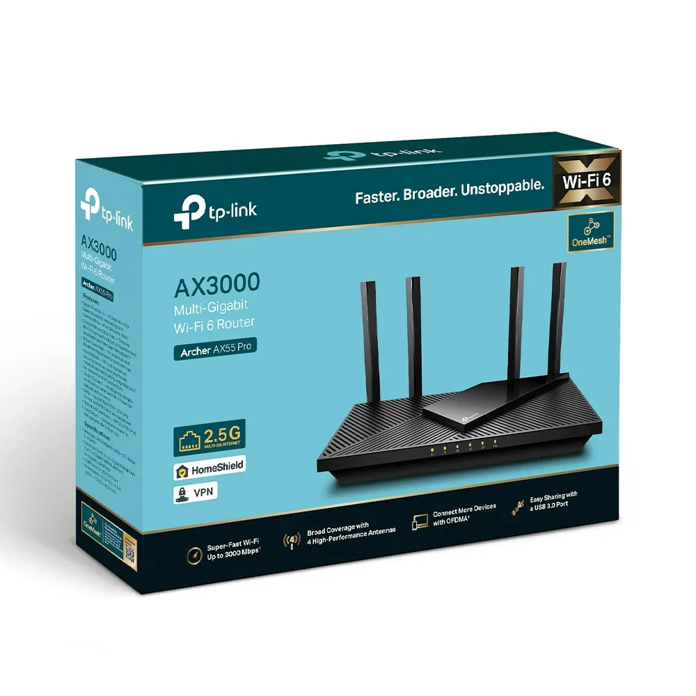 TP-Link Archer AX55 Pro AX3000 - للتقنيات الحديثة TT TAB متجر