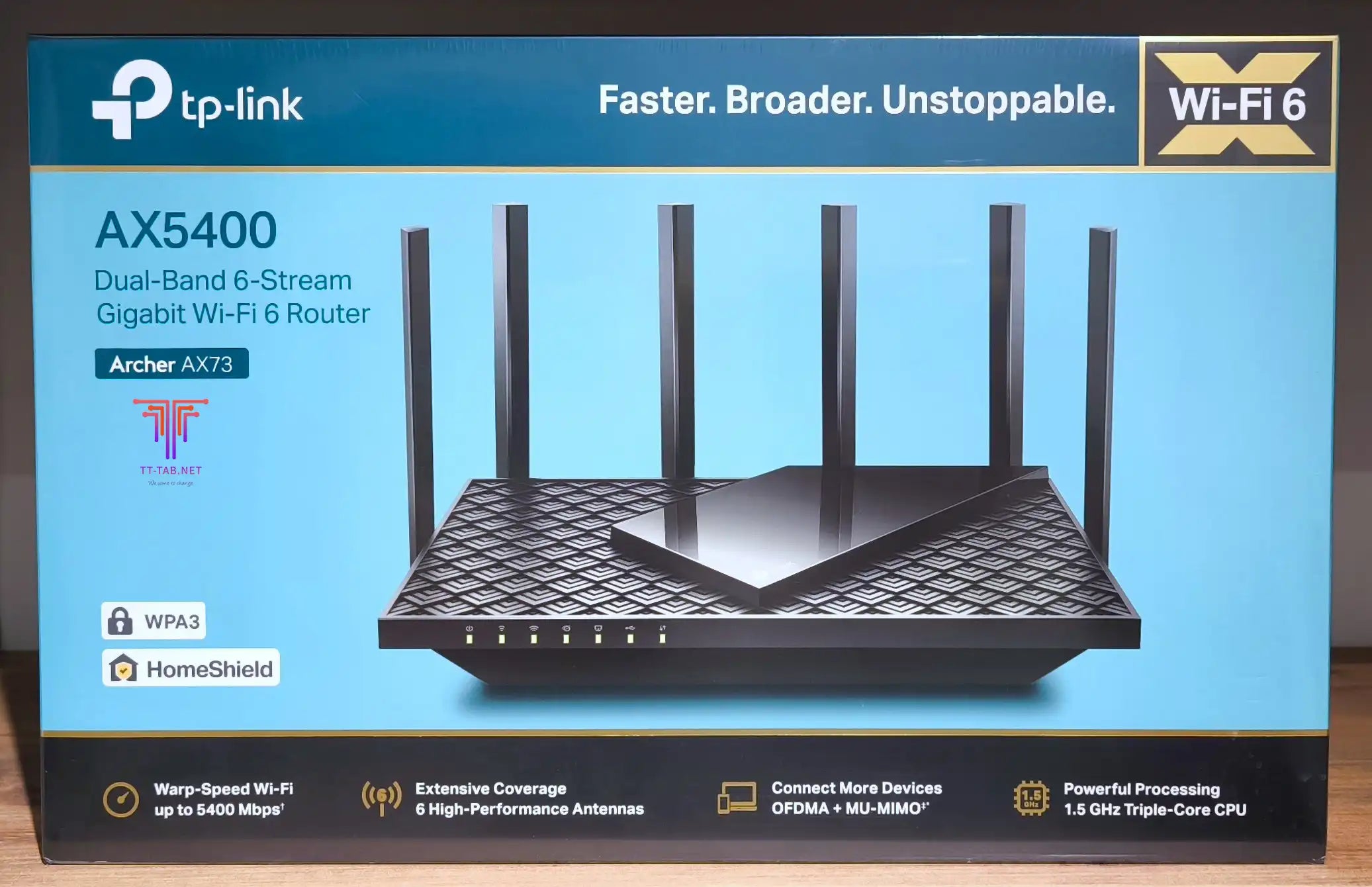 TP-Link Archer AX73 AX5400 Dual-Band Gigabit Wi-Fi 6 Router - للتقنيات الحديثة TT TAB متجر