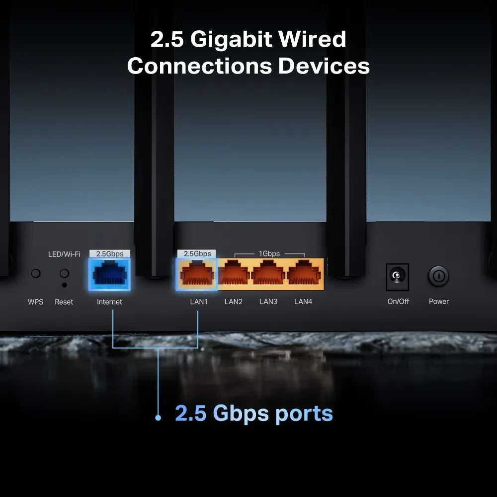 TP-Link Archer BE400 BE6500 Dual-Band Wi-Fi 7 Router - متجر TT Tab للتقنيات الحديثة