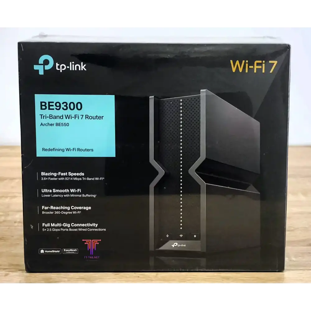 TP-Link Archer BE550 BE9300 Tri-Band Wi-Fi 7 Router - للتقنيات الحديثة TT TAB متجر