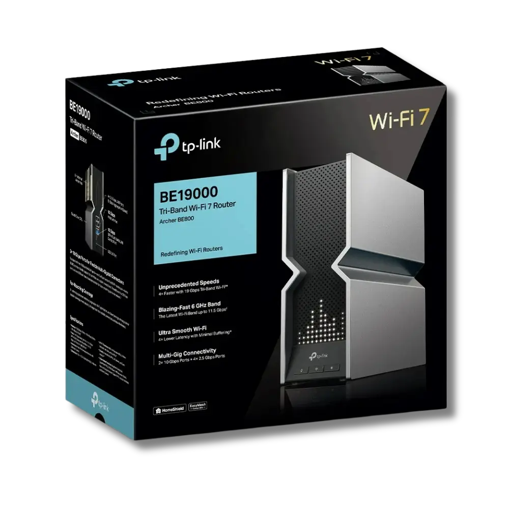 TP-Link Archer BE800 BE19000 Tri-Band Wi-Fi 7 Router - متجر TT Tab للتقنيات الحديثة
