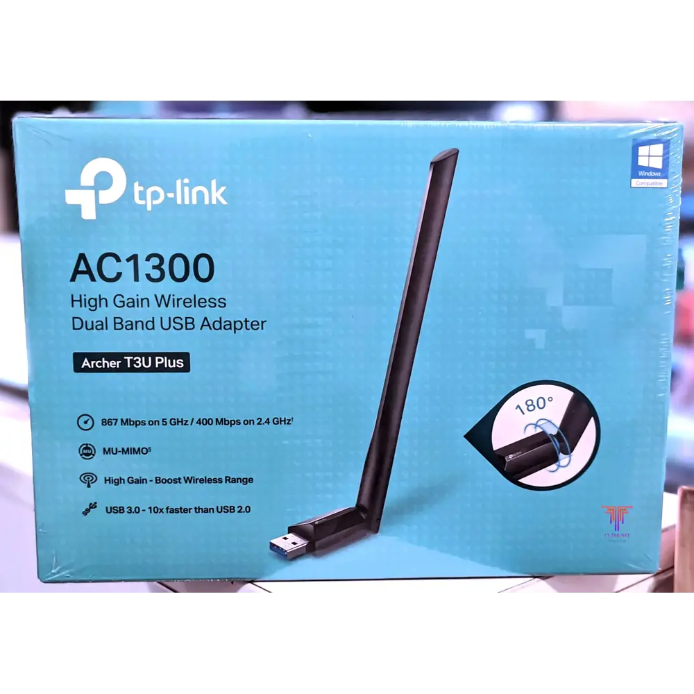 TP-Link Archer T3U Plus AC1300 High Gain Wireless Dual Band USB Adapter