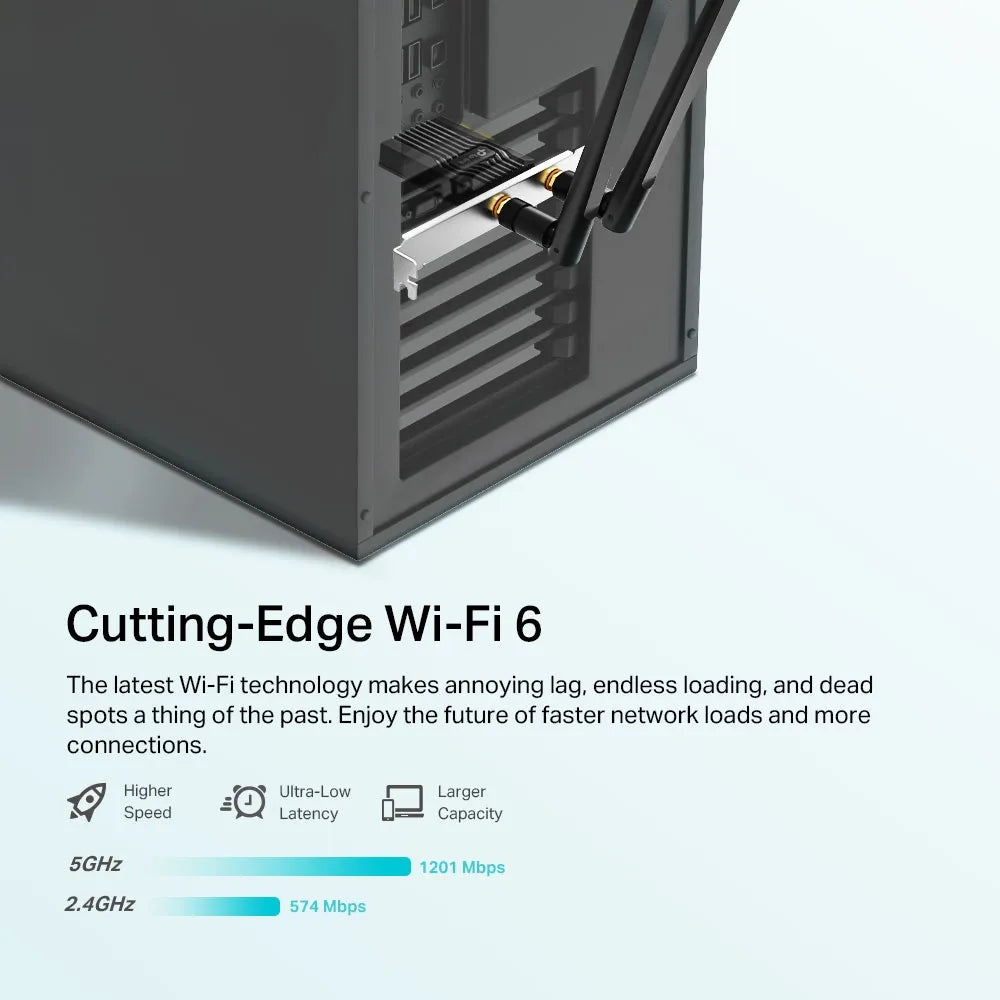 TP-Link Archer TX20E AX1800 AX1800 Wi-Fi 6 Bluetooth 5.2 PCIe Adapter - متجر TT Tab للتقنيات الحديثة