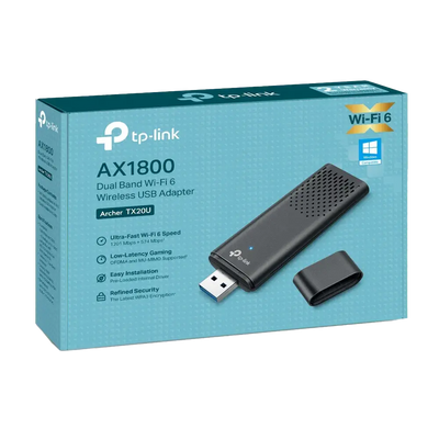 TP-Link Archer TX20U AX1800 Dual Band Wi-Fi 6 Wireless USB Adapter