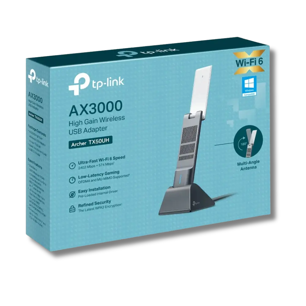 TP-Link Archer TX50UH AX3000 High Gain Wireless USB Adapter - متجر TT Tab للتقنيات الحديثة