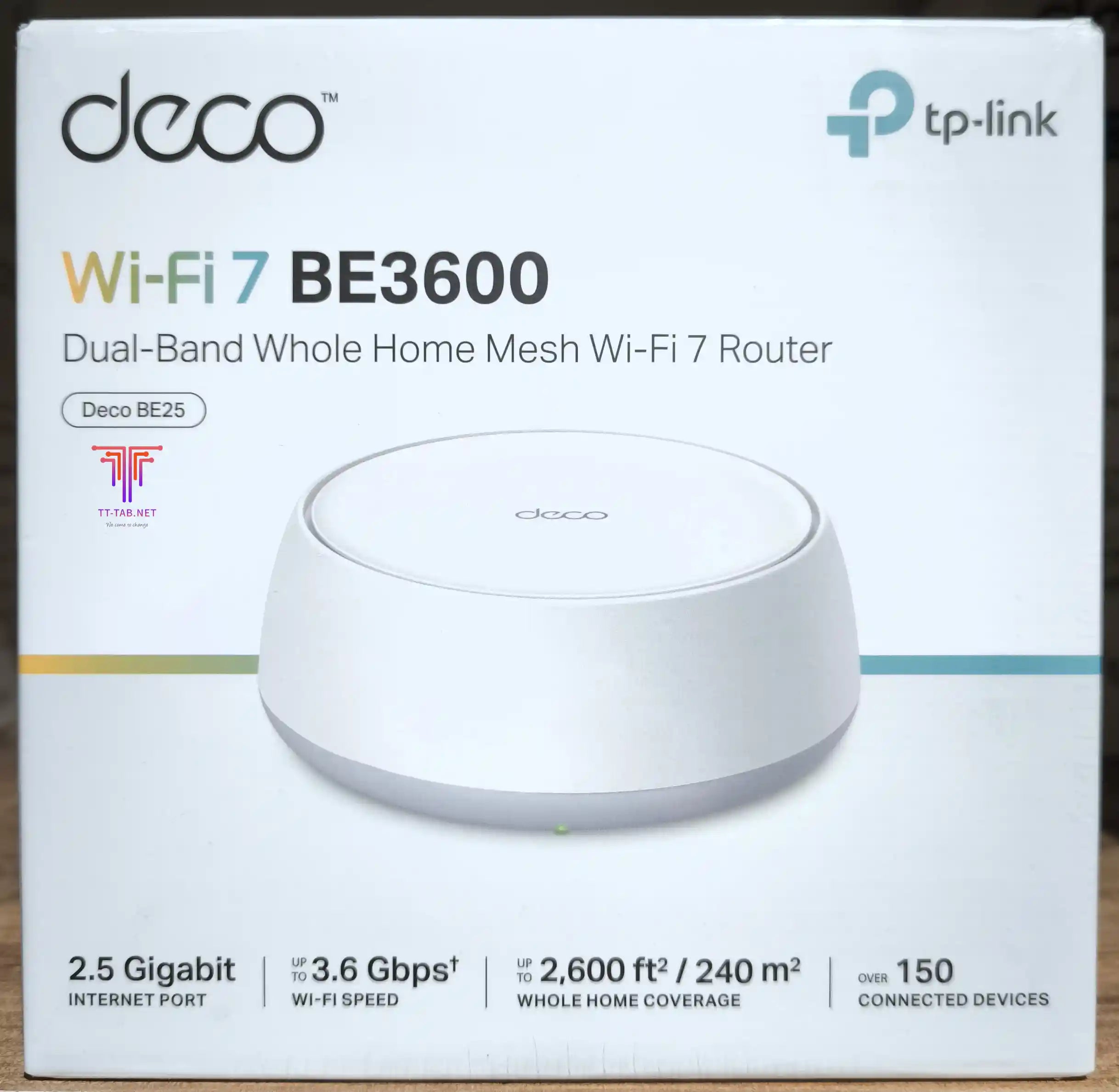 TP-Link Deco BE25 BE3600 1-Pack Whole Home Mesh WiFi 7 System - للتقنيات الحديثة TT TAB متجر