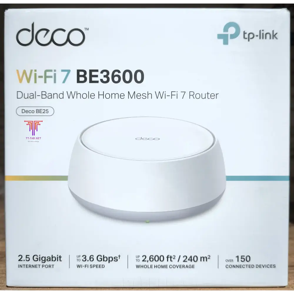 TP-Link Deco BE25 BE3600 1-Pack Whole Home Mesh WiFi 7 System - للتقنيات الحديثة TT TAB متجر