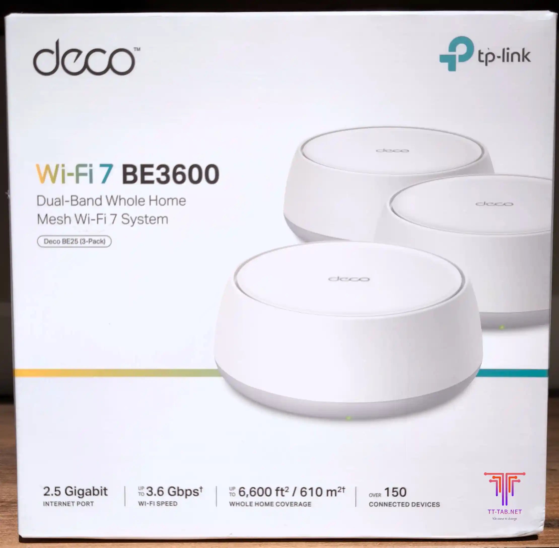 TP-Link Deco BE25 BE3600 3-Pack Whole Home Mesh WiFi 7 System - للتقنيات الحديثة TT TAB متجر