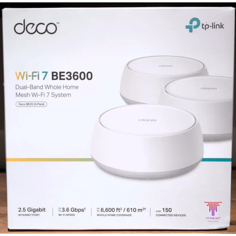 TP-Link Deco BE25 BE3600 3-Pack Whole Home Mesh WiFi 7 System - للتقنيات الحديثة TT TAB متجر