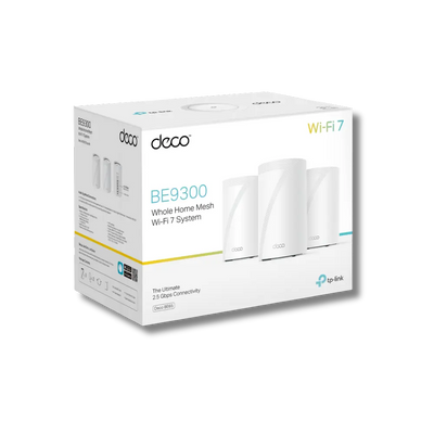 TP-Link Deco BE65 BE9300 3-Pack Whole Home Mesh WiFi 7 System