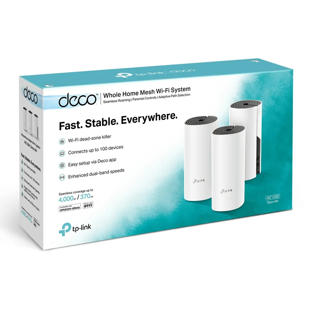 TP-Link Deco M4 AC1200 3-Pack - للتقنيات الحديثة TT TAB متجر