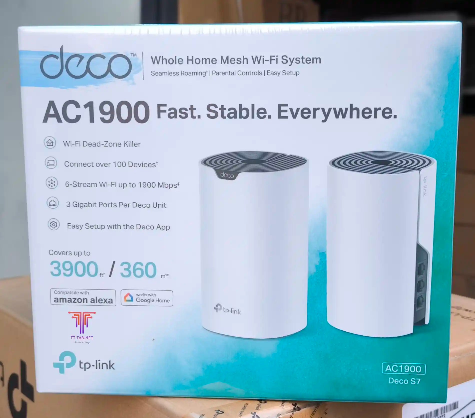 TP-Link Deco S7 AC1900 2-Pack Whole Home Mesh Wi-Fi 5 System - للتقنيات الحديثة TT TAB متجر