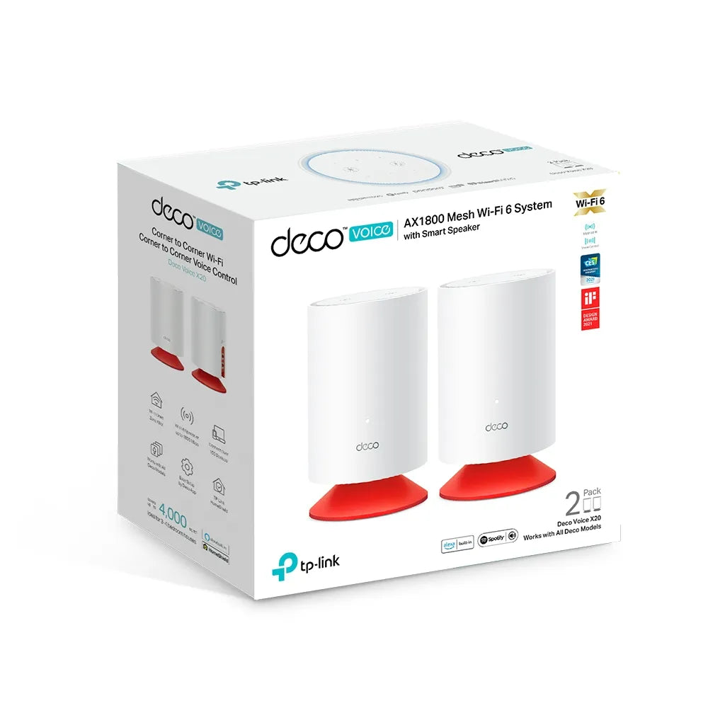 TP-Link Deco Voice X20 AX1800 2-Pack - للتقنيات الحديثة TT TAB متجر