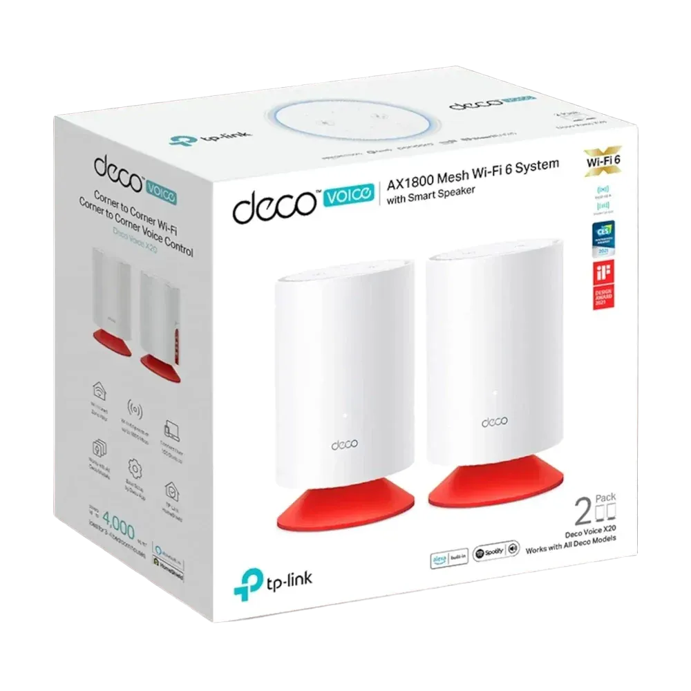 TP-Link Deco Voice X20 AX1800 2-Pack - للتقنيات الحديثة TT TAB متجر