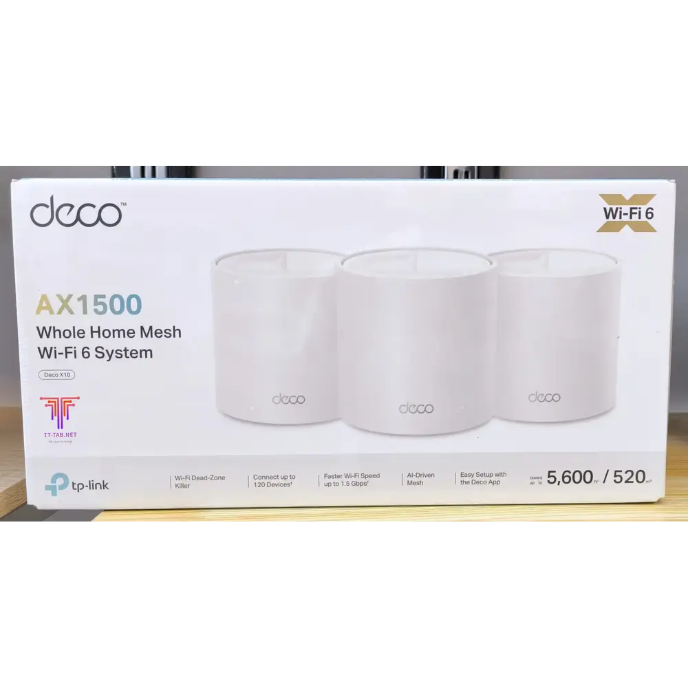 TP-Link Deco X10 AX1500 3-Pack Whole Home Mesh Wi-Fi 6 System - للتقنيات الحديثة TT TAB متجر