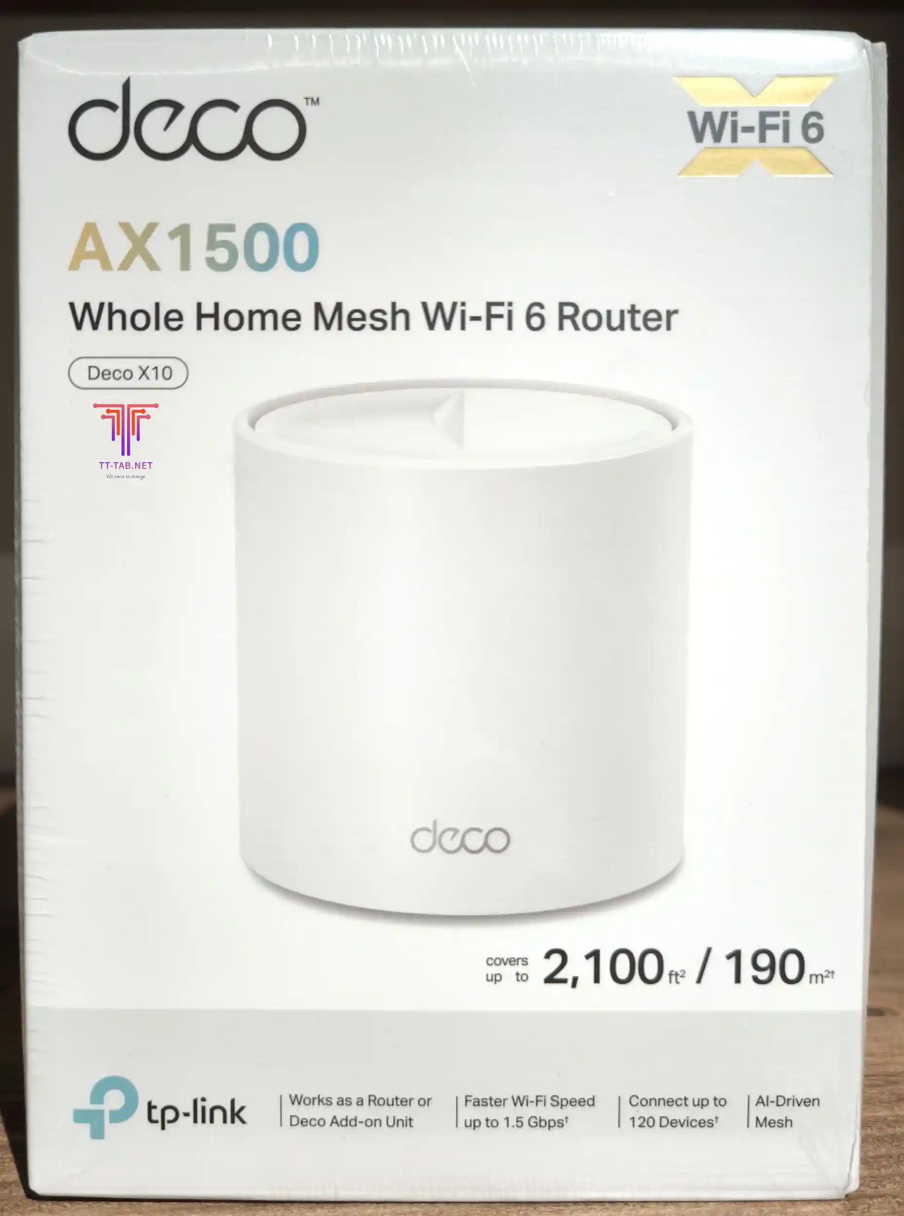 TP-Link Deco X10 AX1500 1-Pack Whole Home Mesh Wi-Fi 6 System - متجر TT Tab للتقنيات الحديثة