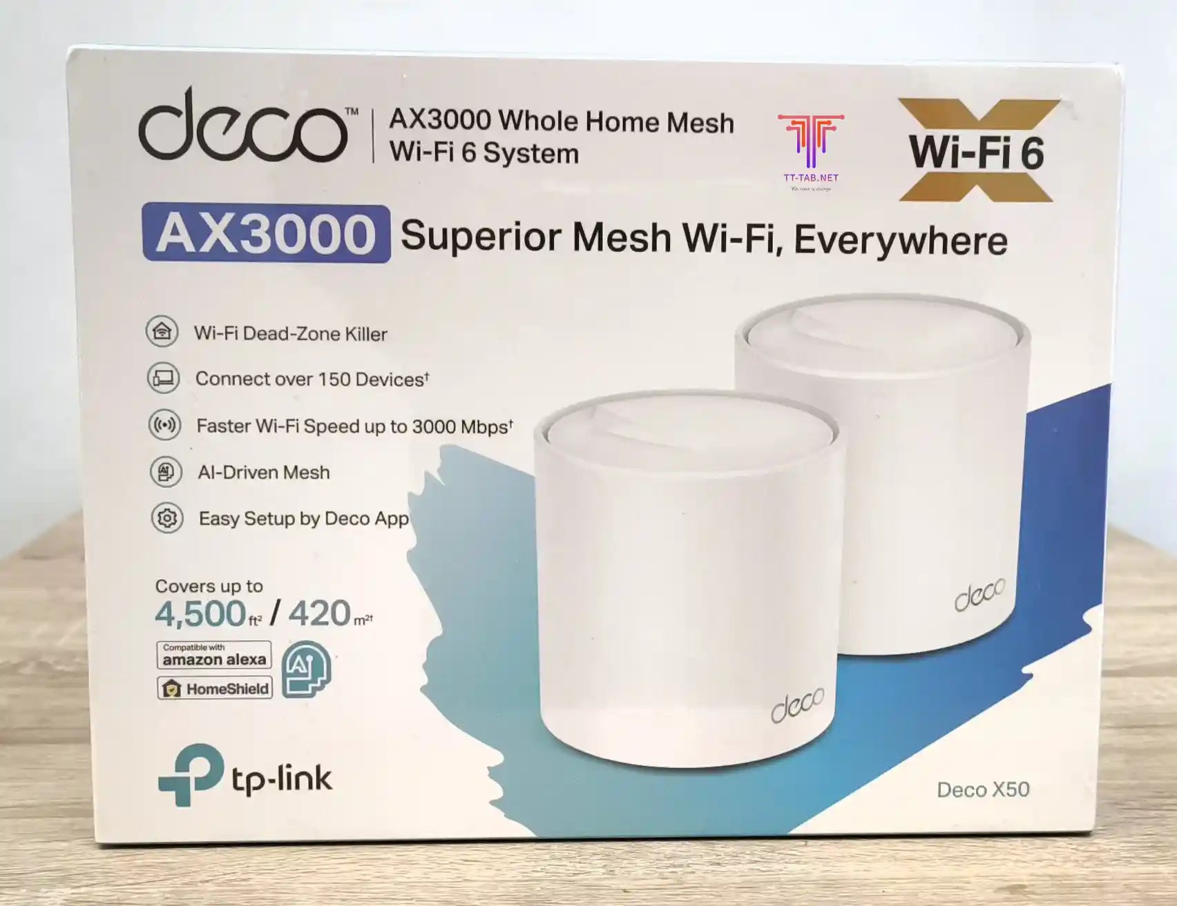 TP-Link Deco X50 AX3000 2-Pack Whole Home Mesh WiFi 6 System - للتقنيات الحديثة TT TAB متجر