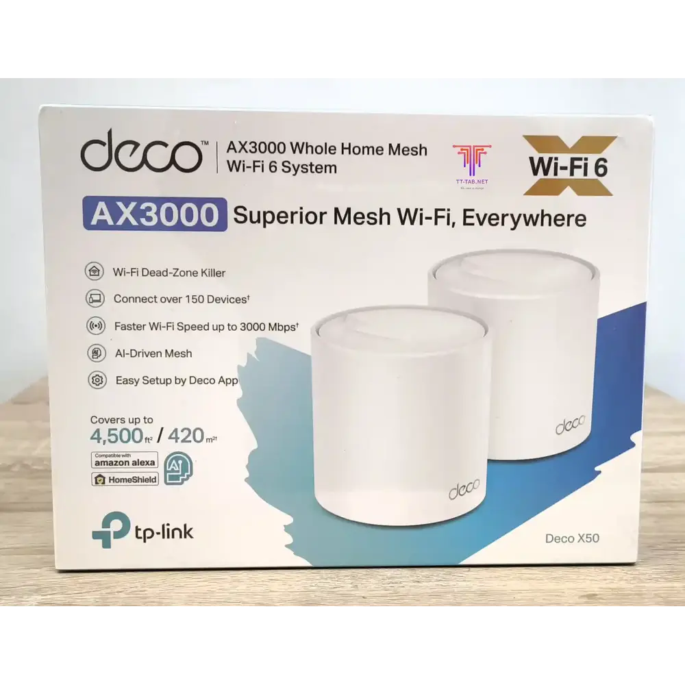 TP-Link Deco X50 AX3000 2-Pack Whole Home Mesh WiFi 6 System - للتقنيات الحديثة TT TAB متجر