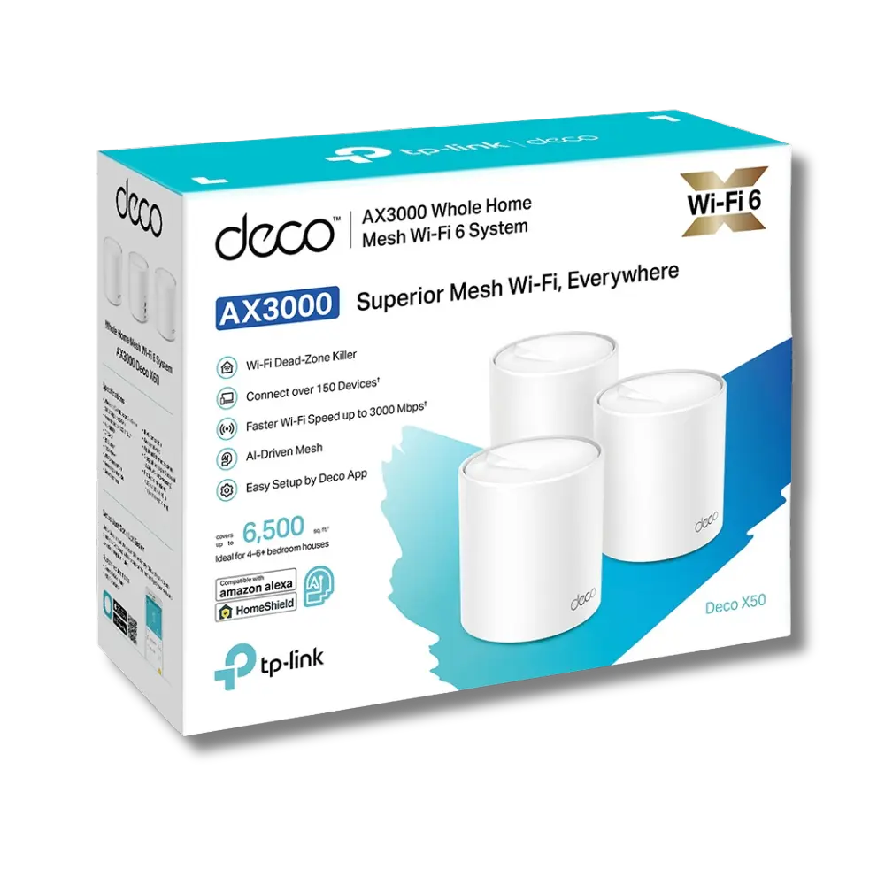 TP-Link Deco X50 AX3000 3-Pack - للتقنيات الحديثة TT TAB متجر