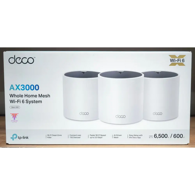 TP-Link Deco X55 AX3000 3-Pack Whole Home Mesh WiFi 6 System