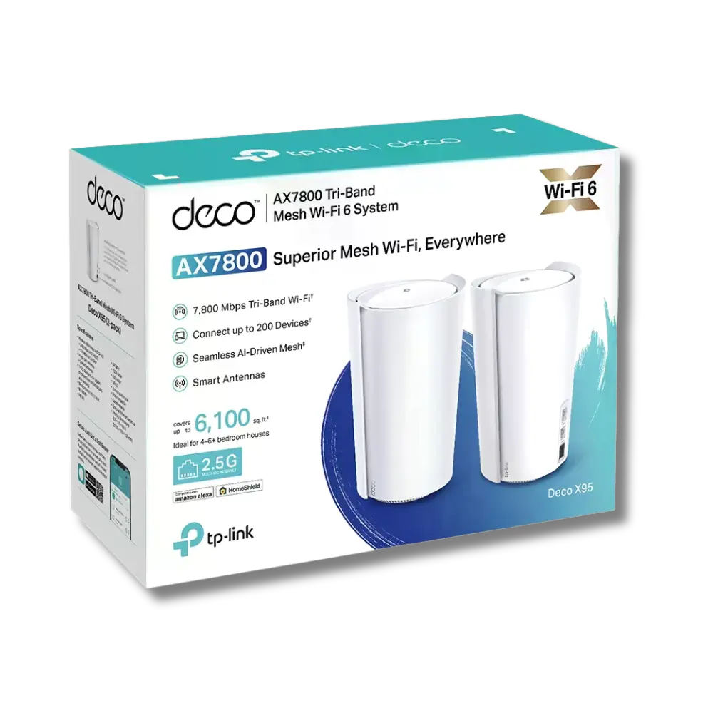 TP-Link Deco X95 AX7800 2-Pack - للتقنيات الحديثة TT TAB متجر