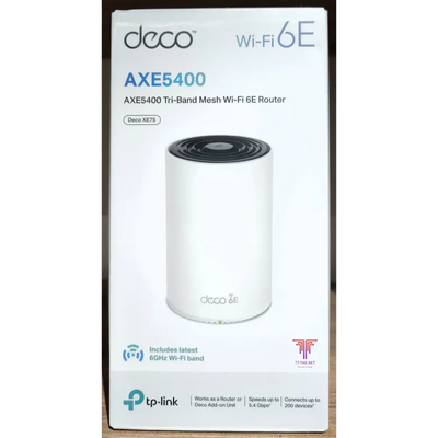 TP-Link Deco XE75 AXE5400 1-Pack Tri-Band Mesh Wi-Fi 6E System