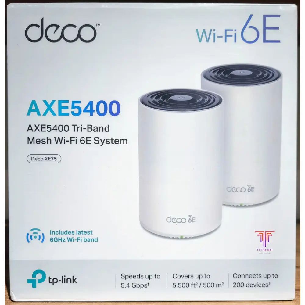 TP-Link Deco XE75 AXE5400 2-Pack Tri-Band Mesh Wi-Fi 6E System - للتقنيات الحديثة TT TAB متجر