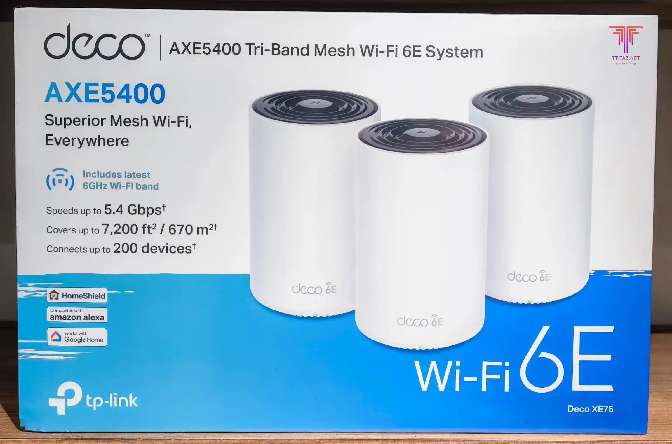 TP-Link Deco XE75 AXE5400 3-Pack Tri-Band Mesh Wi-Fi 6E System - للتقنيات الحديثة TT TAB متجر