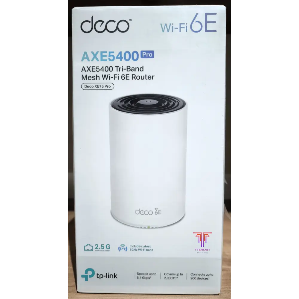 TP-Link Deco XE75 Pro AXE5400 1-Pack Tri-Band Mesh Wi-Fi 6E System - متجر TT Tab للتقنيات الحديثة