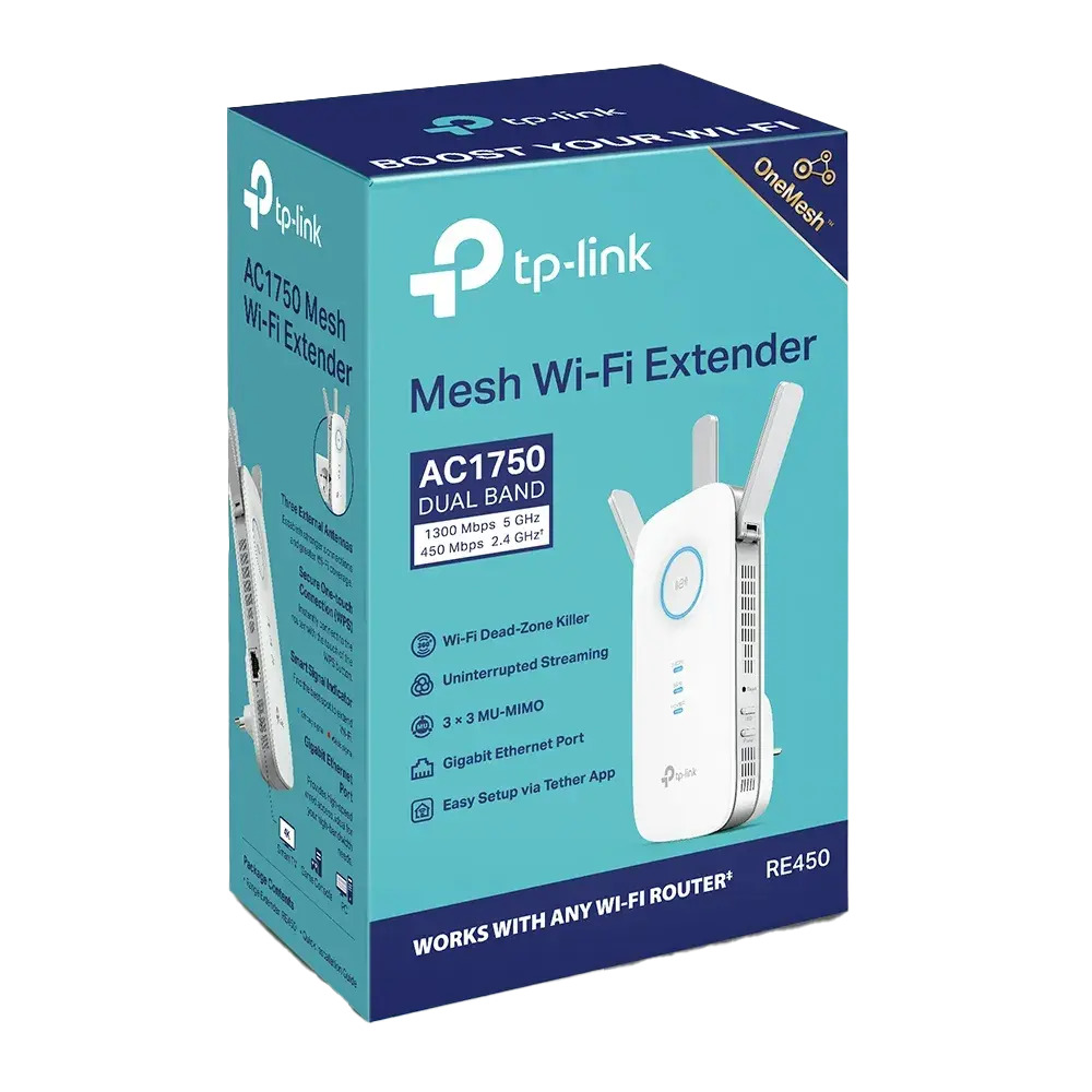 TP-Link RE450 AC1750 Wi-Fi5 Range Extender Support OneMesh - للتقنيات الحديثة TT TAB متجر