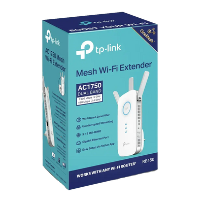 TP-Link RE450 AC1750 Wi-Fi5 Range Extender Support OneMesh