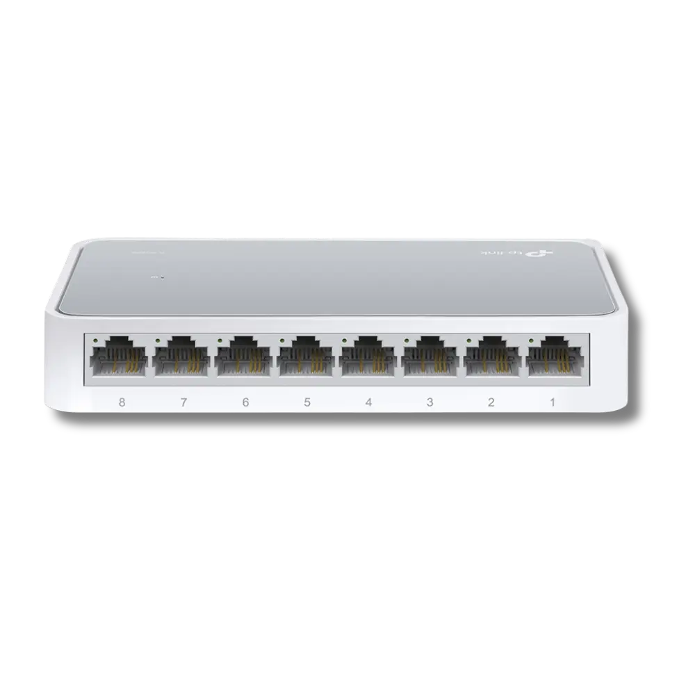 TP-Link TL-SF1008D 8-Port 10/100Mbps Desktop Switch - متجر TT Tab للتقنيات الحديثة