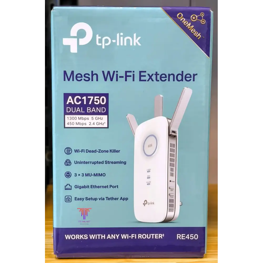 TP-Link RE450 AC1750 Wi-Fi5 Range Extender Support OneMesh - للتقنيات الحديثة TT TAB متجر