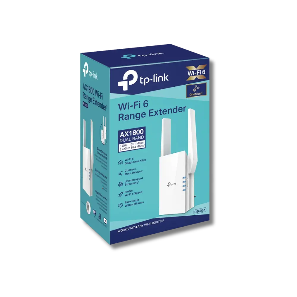 TP-Link RE605X AX1800 Wi-Fi6 Range Extender - للتقنيات الحديثة TT TAB متجر