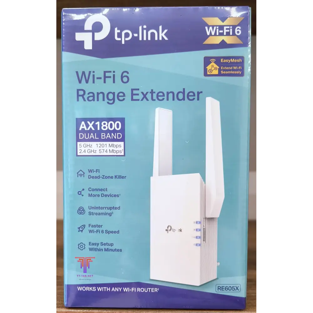 TP-Link RE605X AX1800 Wi-Fi6 Range Extender - للتقنيات الحديثة TT TAB متجر