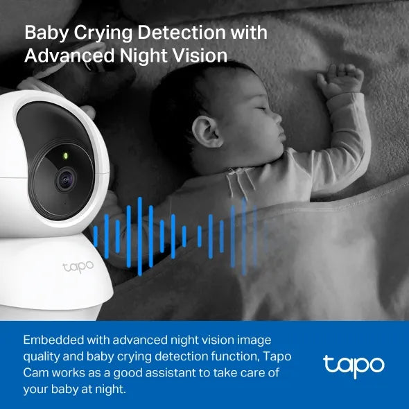 TP-Link Tapo C200 Pan/Tilt Home Security Wi-Fi Camera - للتقنيات الحديثة TT TAB متجر