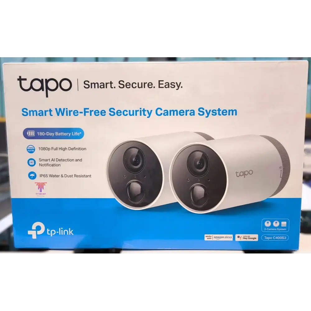 TP-Link Tapo C400S2 Smart Wire-Free Security Camera System, 2-Camera System - للتقنيات الحديثة TT TAB متجر