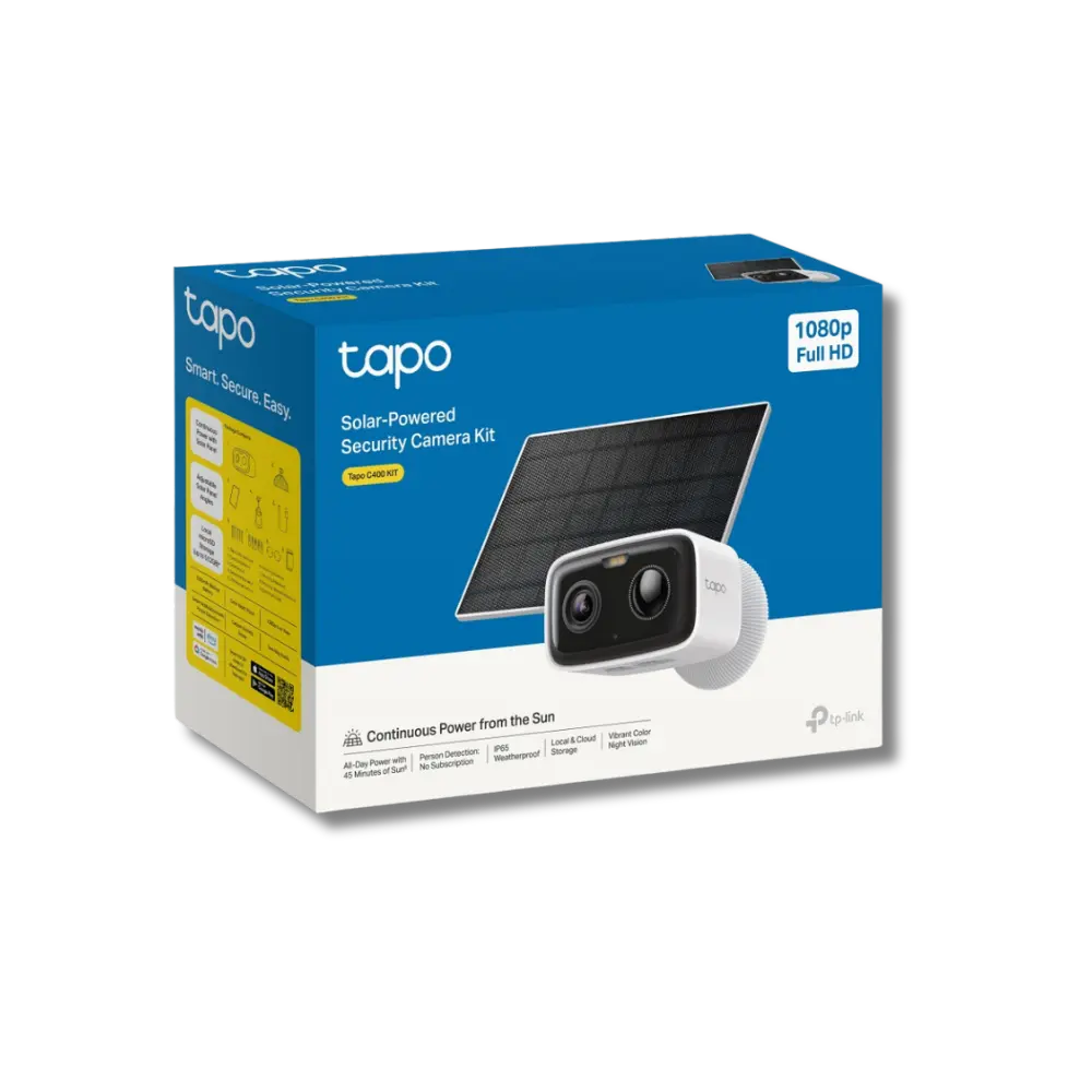 TP-Link Tapo C400 KIT 1080p Solar-Powered Outdoor Security Camera Kit - متجر TT Tab للتقنيات الحديثة