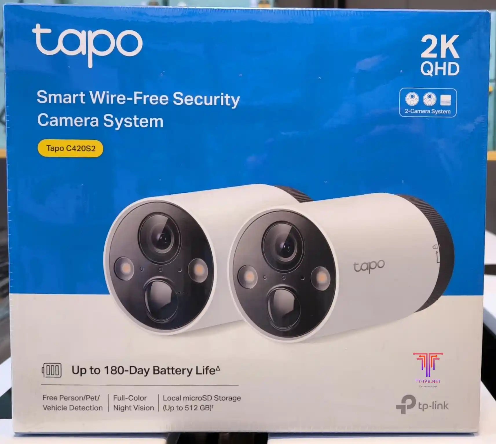 TP-Link Tapo C420S2 Smart Wire-Free Security Camera System, 2-Camera System - للتقنيات الحديثة TT TAB متجر