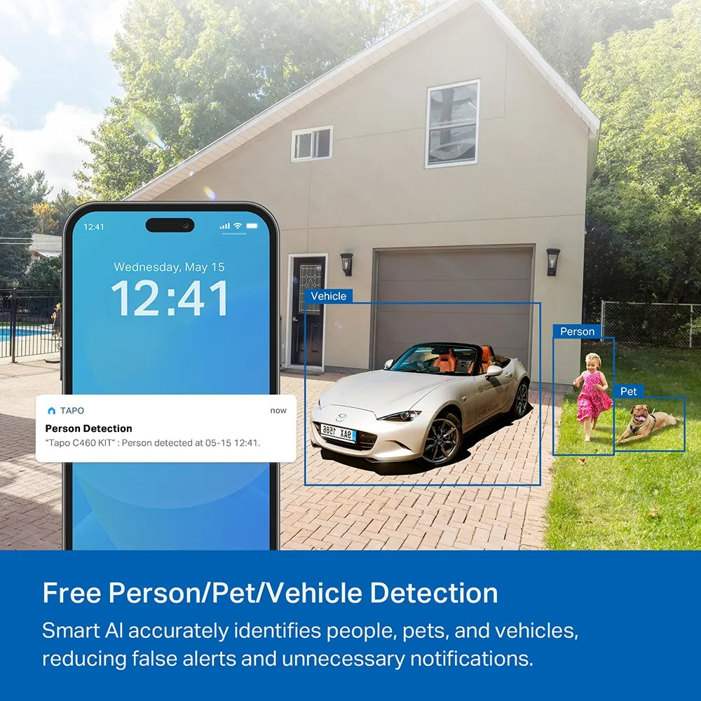 TP-Link Tapo C460 KIT 4K 8MP Solar-Powered Dual-Band Security Camera Kit - متجر TT Tab للتقنيات الحديثة