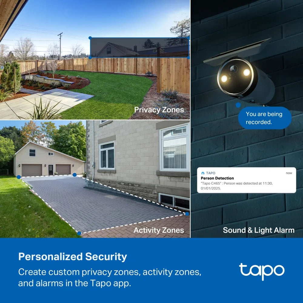 TP-Link Tapo C465 4K 8MP Battery-Powered Outdoor Security Camera with Built-In Solar Panel - متجر TT Tab للتقنيات الحديثة