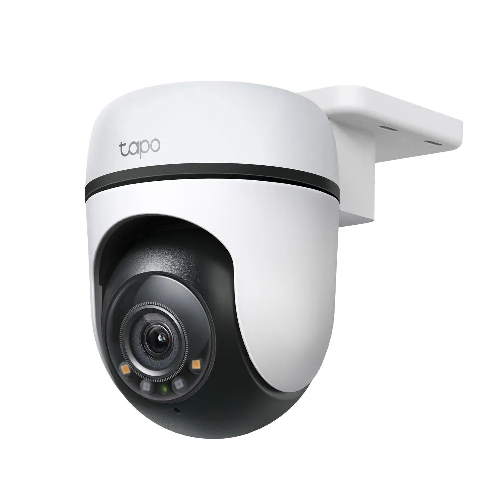 TP-Link Tapo C510W Outdoor Pan/Tilt Security WiFi Camera, white and black in color, with a visible lens at the front.