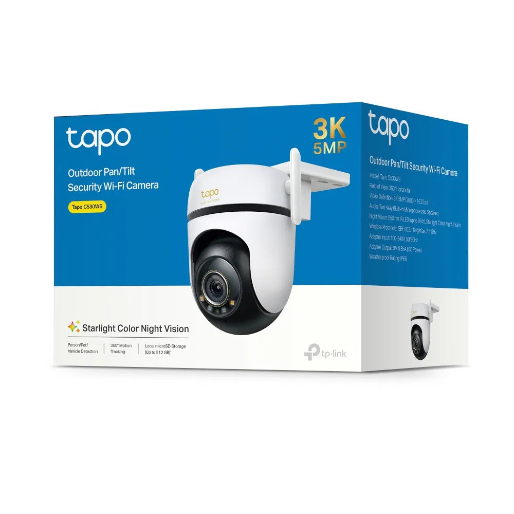 TP-Link Tapo C530WS Outdoor Pan/Tilt Security Wi-Fi Camera - متجر TT Tab للتقنيات الحديثة
